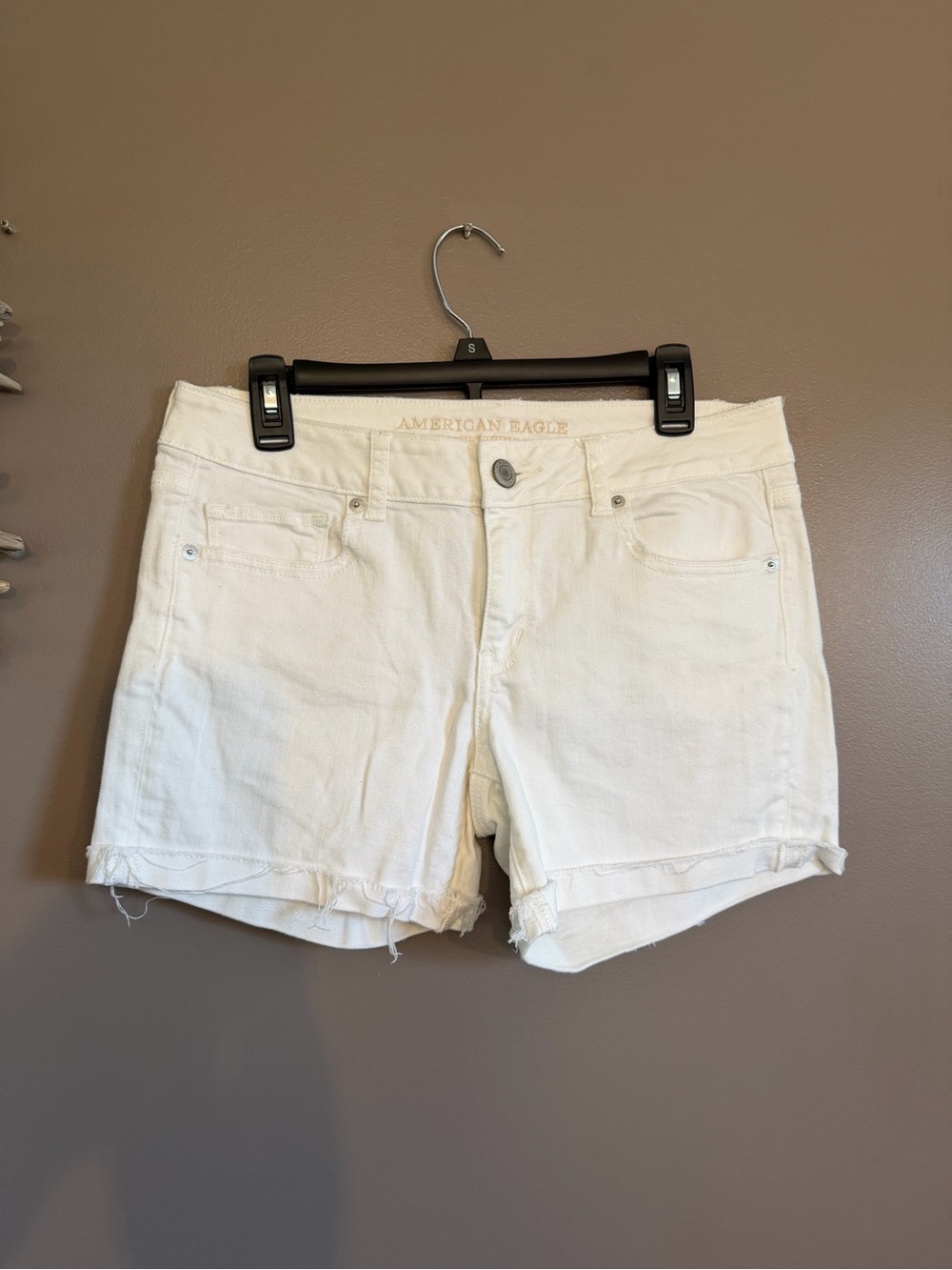 American Eagle Outfitters White Denim Shorts